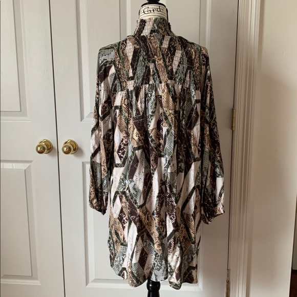 H&M Snakeskin Patchwork Smock Dress - Picture 5 of 6